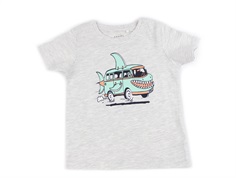 Name It light grey melange shark bus t-shirt